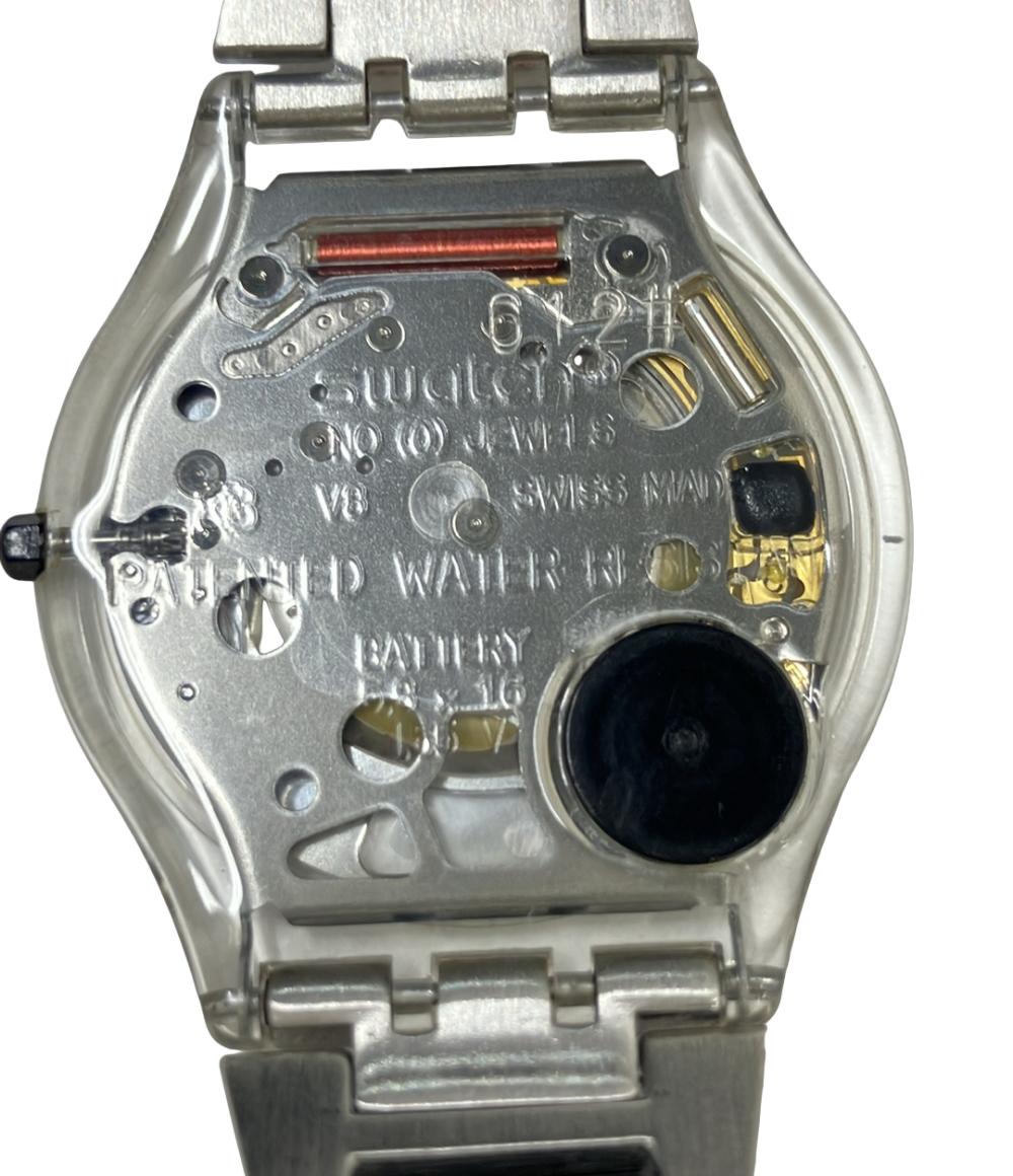 スウォッチ 腕時計 クオーツ ブラック メンズ Swatch