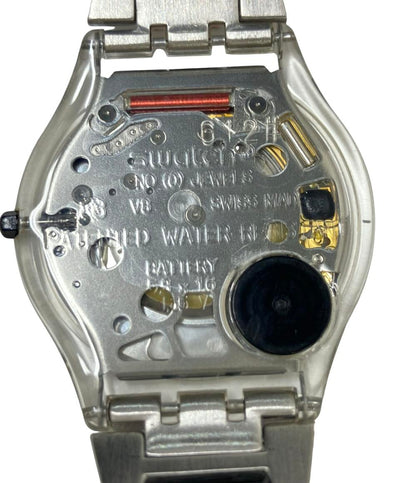 スウォッチ 腕時計 クオーツ ブラック メンズ Swatch