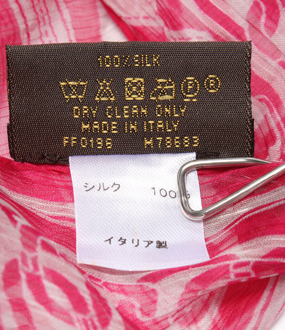 美品 LOUIS VUITTON ストール シルク100％ ベルト柄 M78683 レディース ルイ・ヴィトン