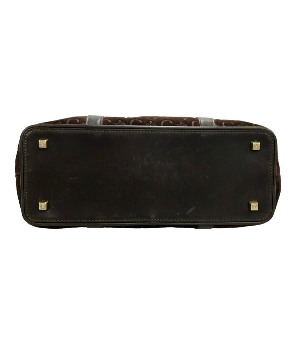 CELINE ハンドバッグ スエード レザー Cマカダム レディース セリーヌ