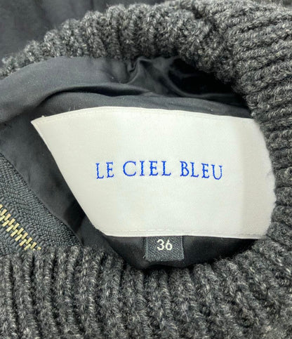 ルシェルブルー ウールアクリルニット切り替え長袖ワンピース レディース SIZE 36 (XS) LE CIEL BLEU