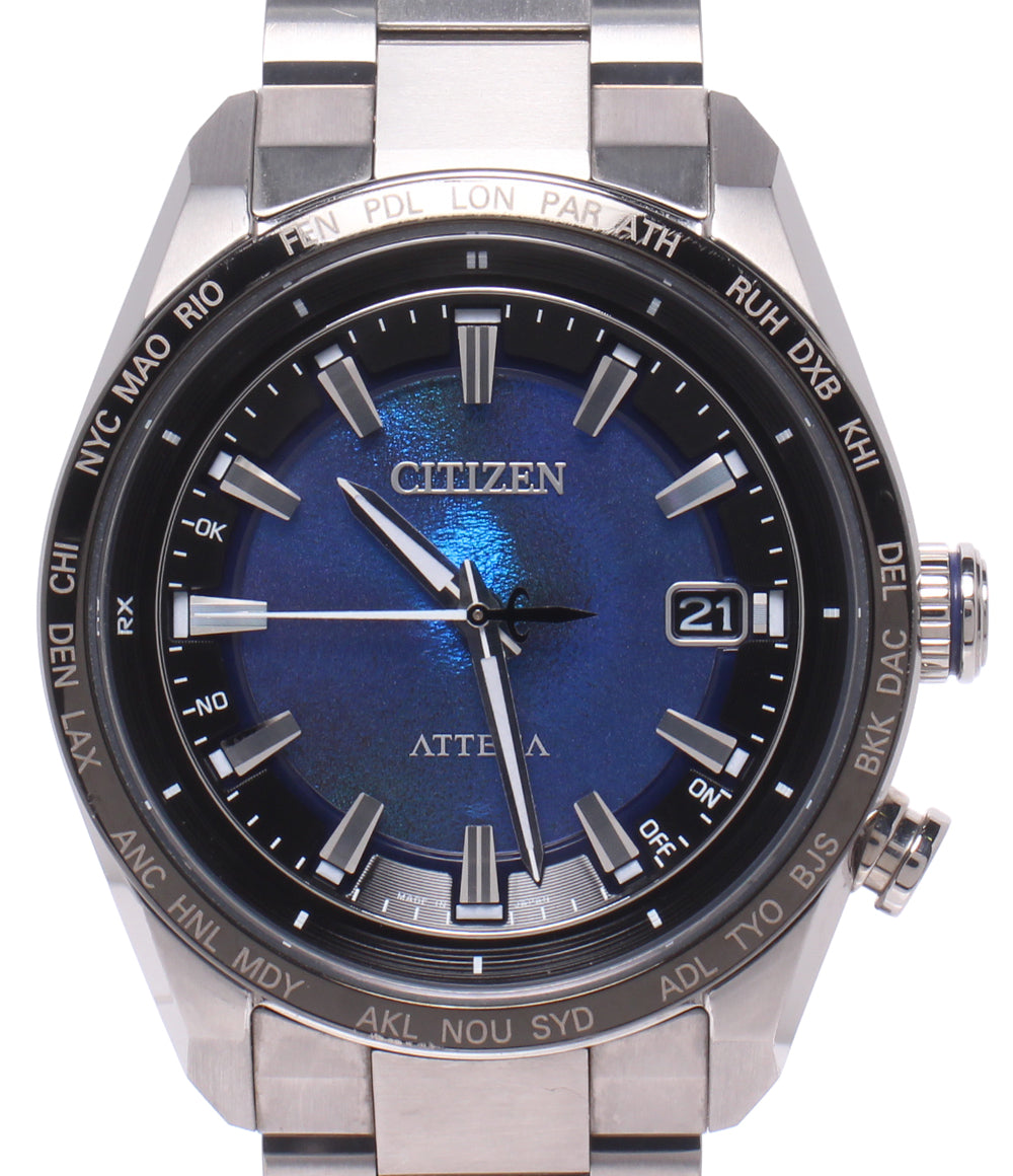 CITIZEN 腕時計 UNITE with BLUE アテッサ ATTESA ACT Line ソーラー電波 CB0288-65L メンズ シチズン