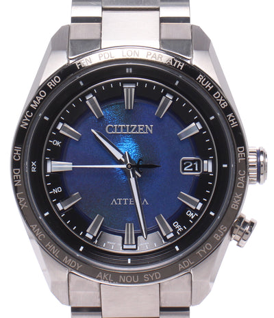 CITIZEN 腕時計 UNITE with BLUE アテッサ ATTESA ACT Line ソーラー電波 CB0288-65L メンズ シチズン