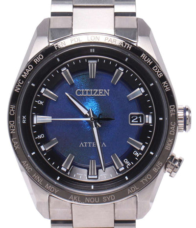 CITIZEN 腕時計 UNITE with BLUE アテッサ ATTESA ACT Line ソーラー電波 CB0288-65L メンズ シチズン