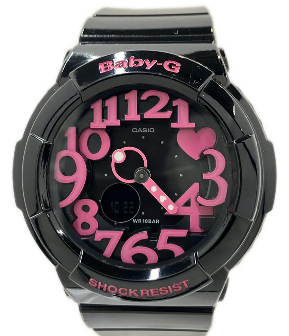 CASIO 腕時計 ネオンダイヤル Baby-G クオーツ ブラック BGA-130-1BJF レディース カシオ