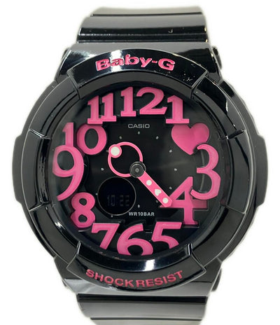 CASIO 腕時計 ネオンダイヤル Baby-G クオーツ ブラック BGA-130-1BJF レディース カシオ