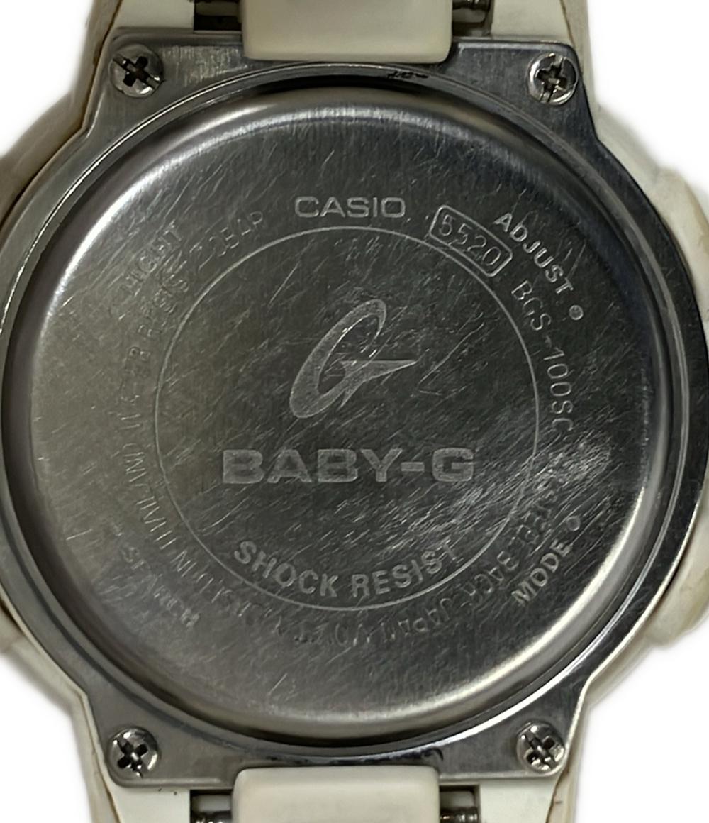 カシオ 腕時計 BABY-G クオーツ ホワイト BGS-100SC レディース CASIO