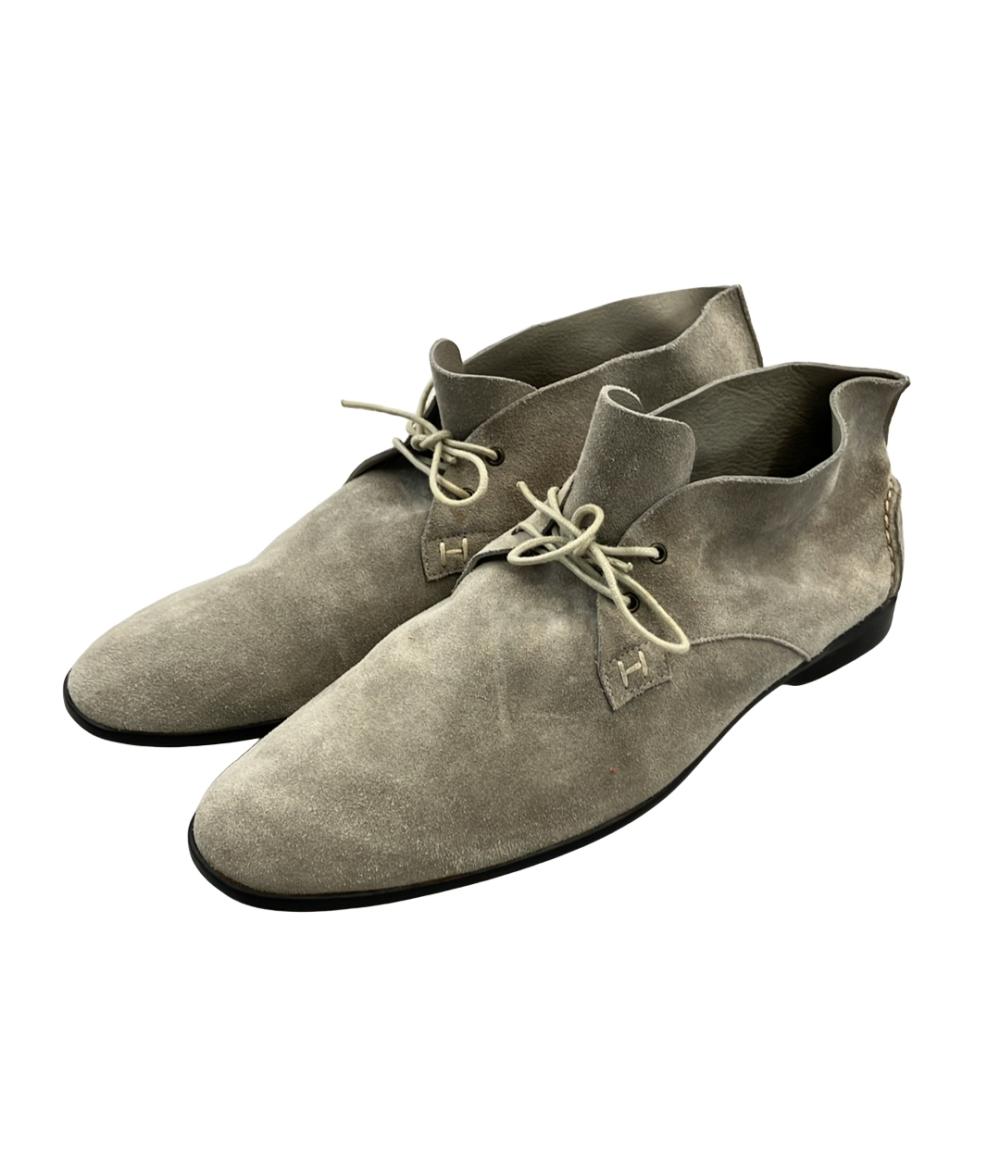 HERMES デザートブーツ スエード メンズ SIZE 42 (27cm) エルメス