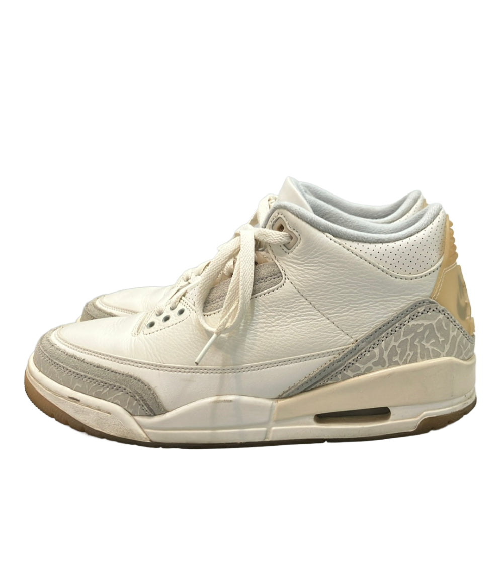 NIKE ミドルカットスニーカー エアジョーダン3 レトロ クラフト FJ9479-100 メンズ SIZE 26.5 ナイキ