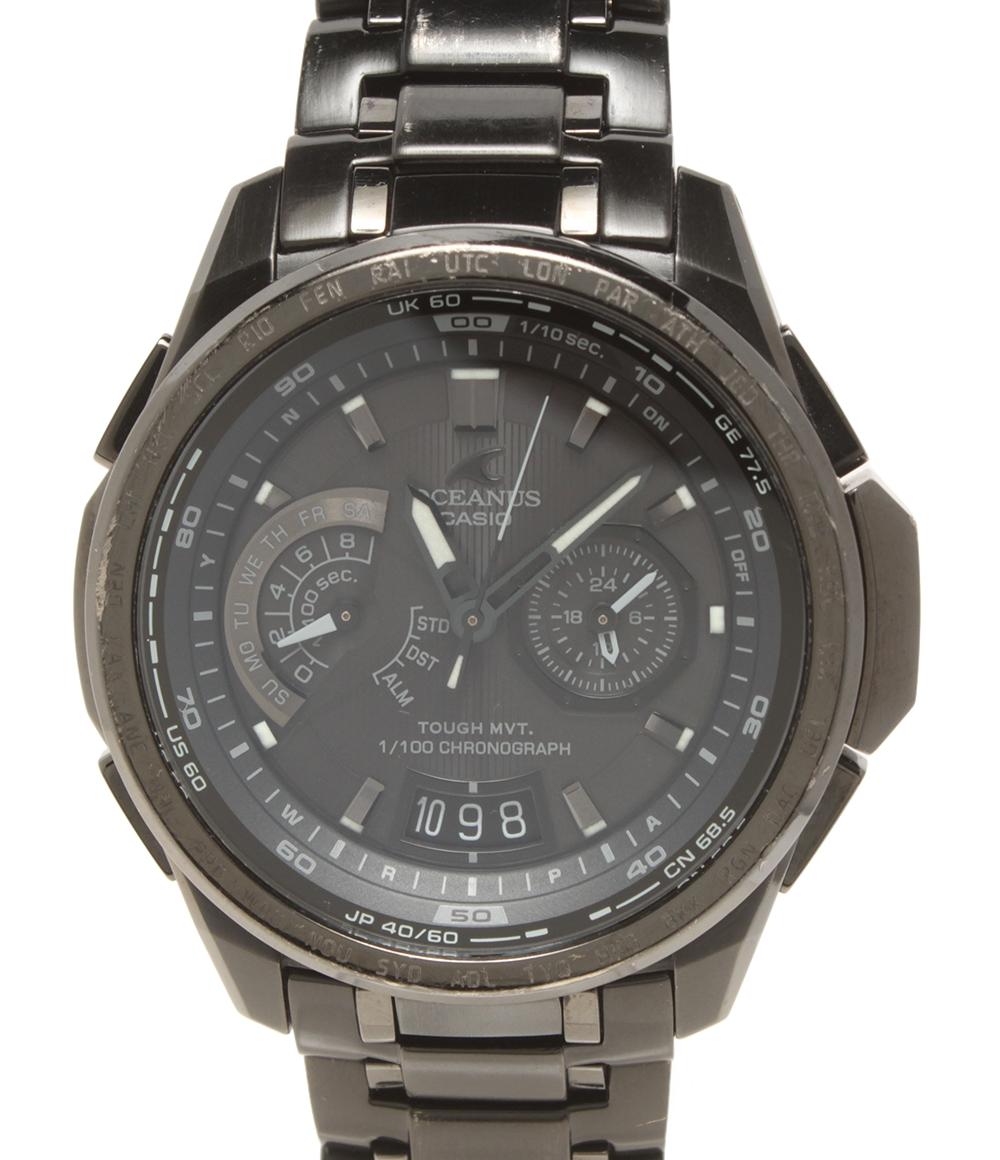 CASIO nano universe 腕時計 コラボモデル オシアナス OCEANUS ソーラー ブラック OCW-T750 メンズ カシオ ナノユニバース