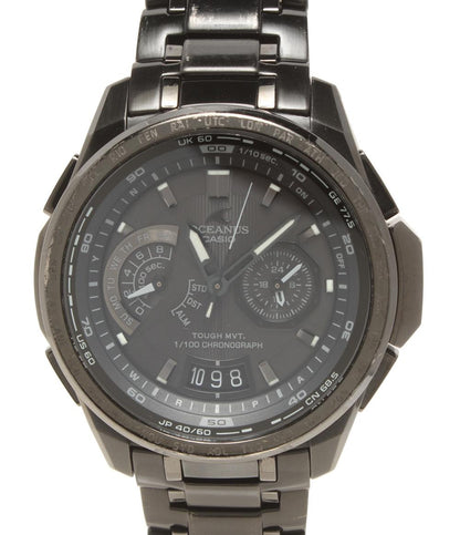 CASIO nano universe 腕時計 コラボモデル オシアナス OCEANUS ソーラー ブラック OCW-T750 メンズ カシオ ナノユニバース