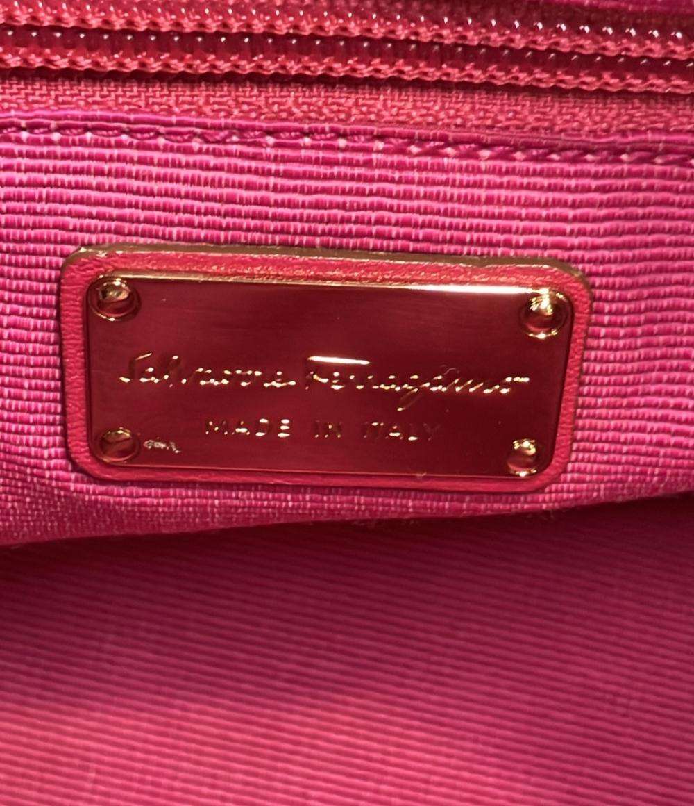 Salvatore Ferragamo トートバッグ パテントレザー リボン ヴァラ AU21 C252 レディース サルヴァトーレフェラガモ