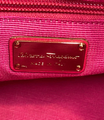 Salvatore Ferragamo トートバッグ パテントレザー リボン ヴァラ AU21 C252 レディース サルヴァトーレフェラガモ