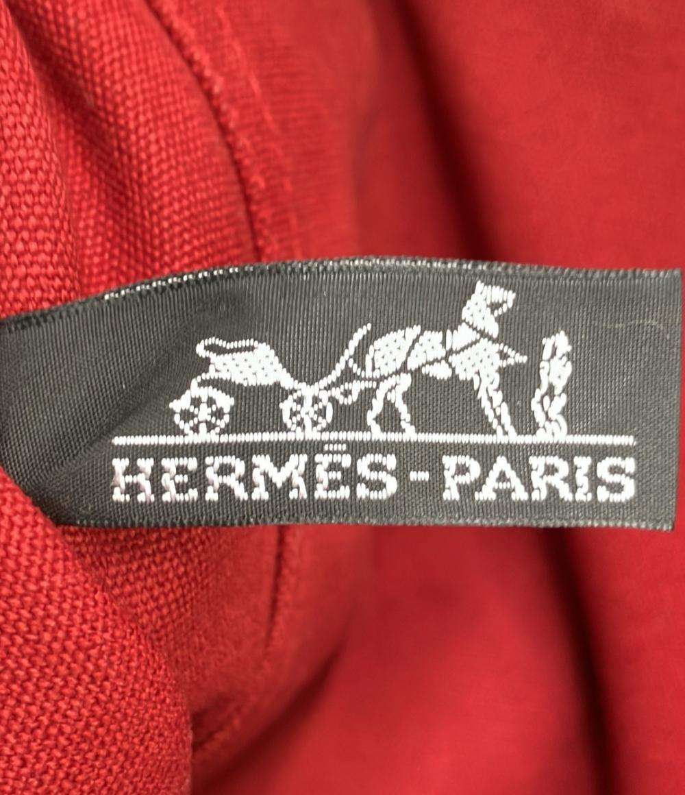 HERMES トートバッグ コットンキャンバス ドーヴィルMM レディース エルメス