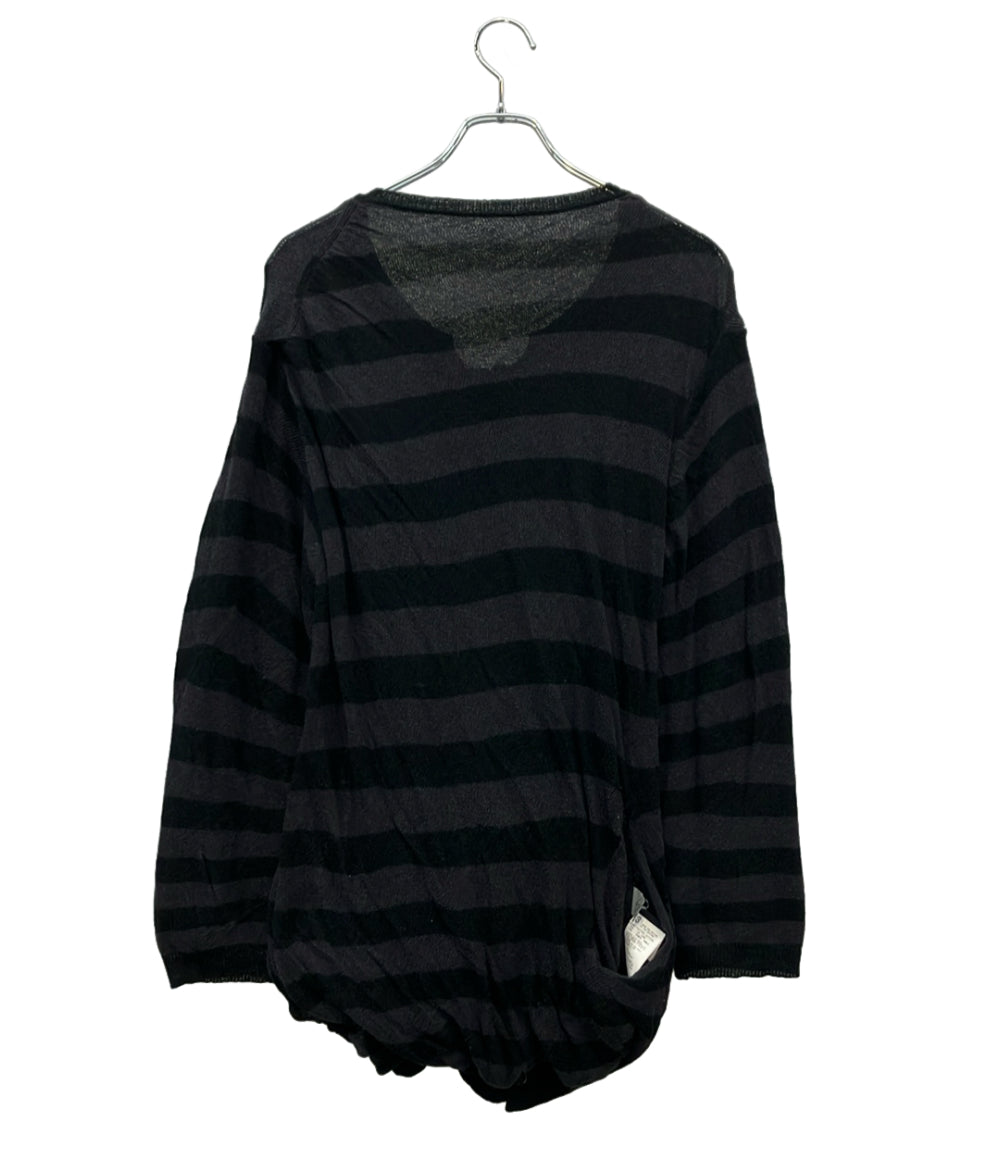 Yohji Yamamoto POUR HOMME 長袖カーディガン ボーダー HG-K85-085 メンズ SIZE 3 (L) ヨウジヤマモトプールオム