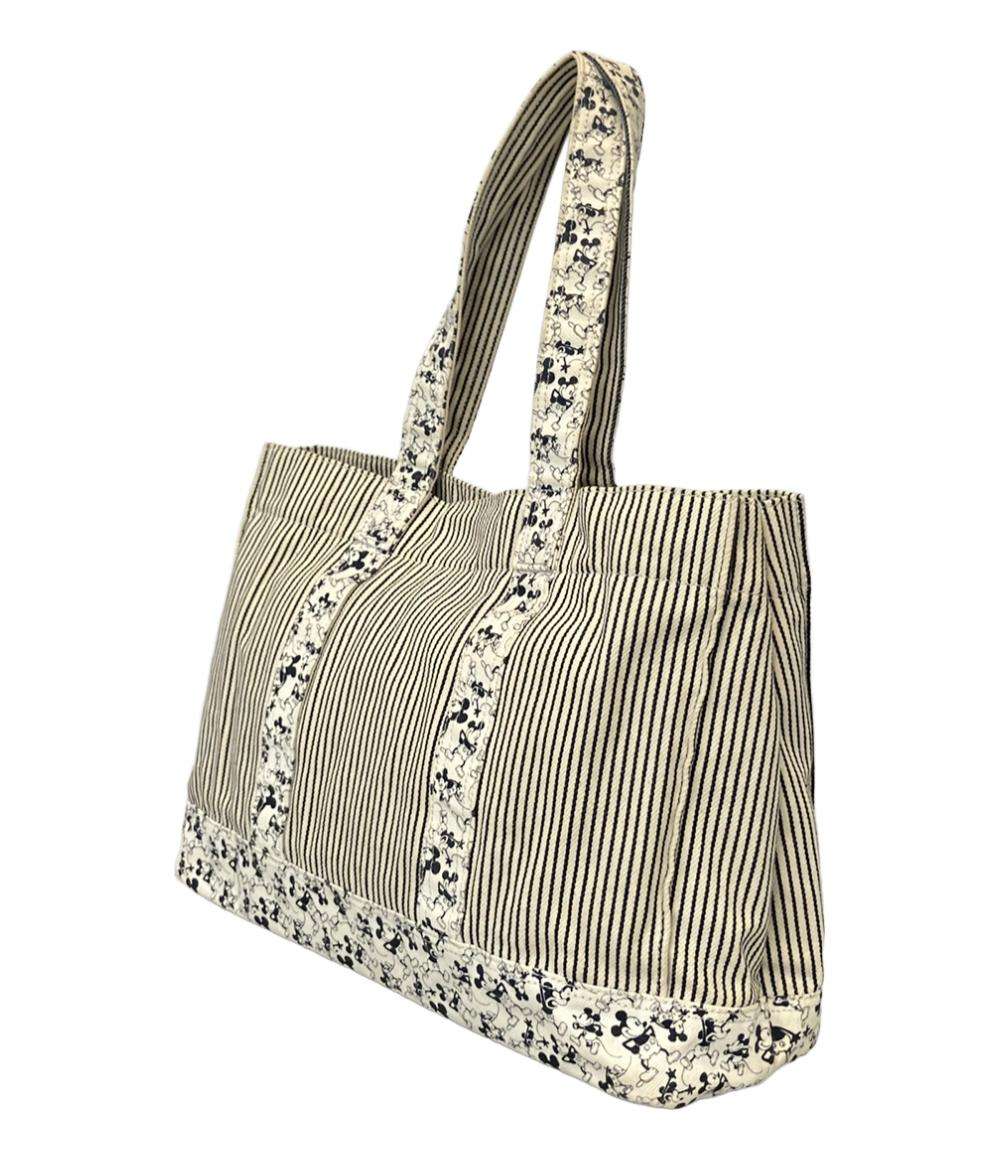 PORTER トートバッグ 肩掛け ミッキーコラボ ストライプ柄 レディース ポーター