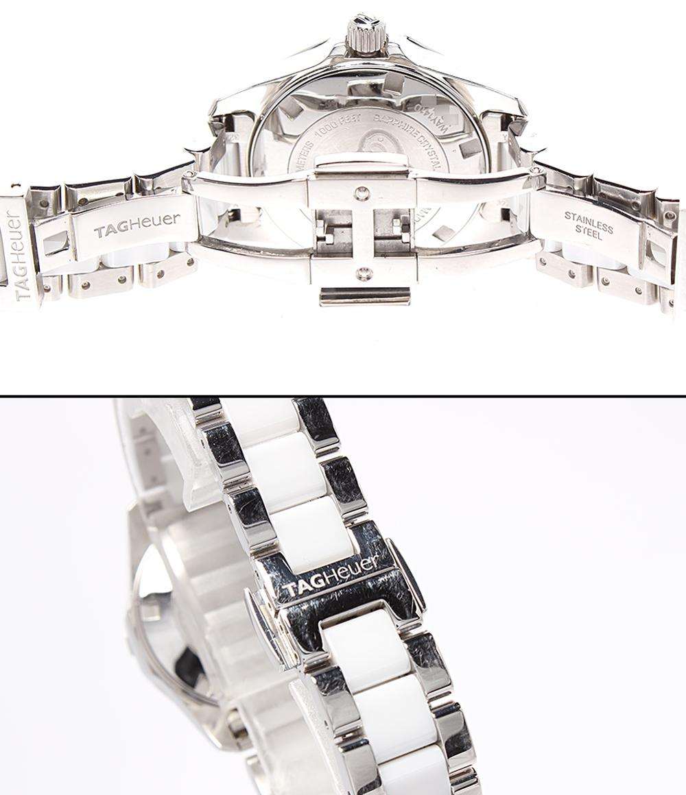 TAG HEUER 腕時計 アクアレーサー レディ スティール＆セラミック クオーツ ホワイト WAY141D.BA0919 レディース タグホイヤー