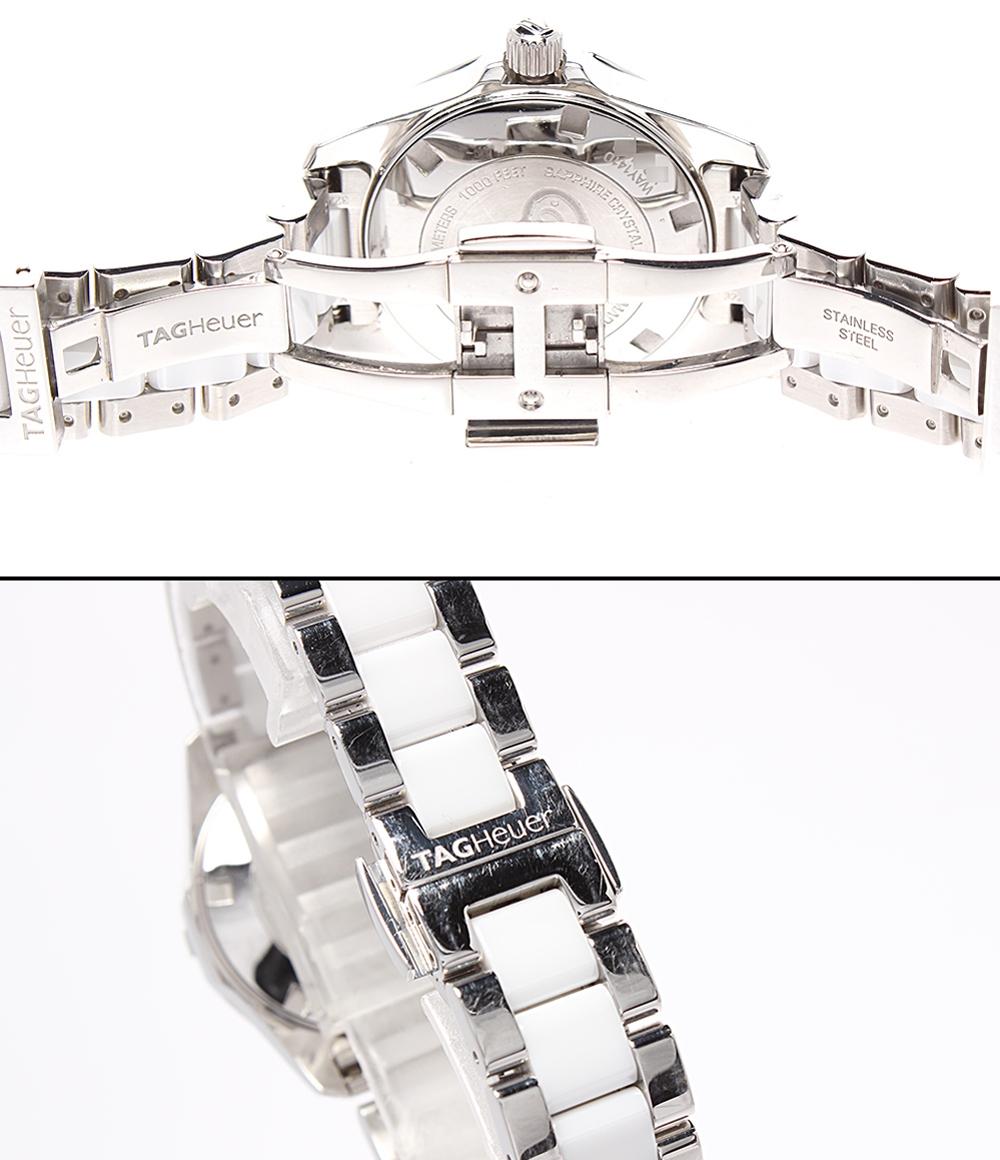 TAG HEUER 腕時計 アクアレーサー レディ スティール＆セラミック クオーツ ホワイト WAY141D.BA0919 レディース タグホイヤー