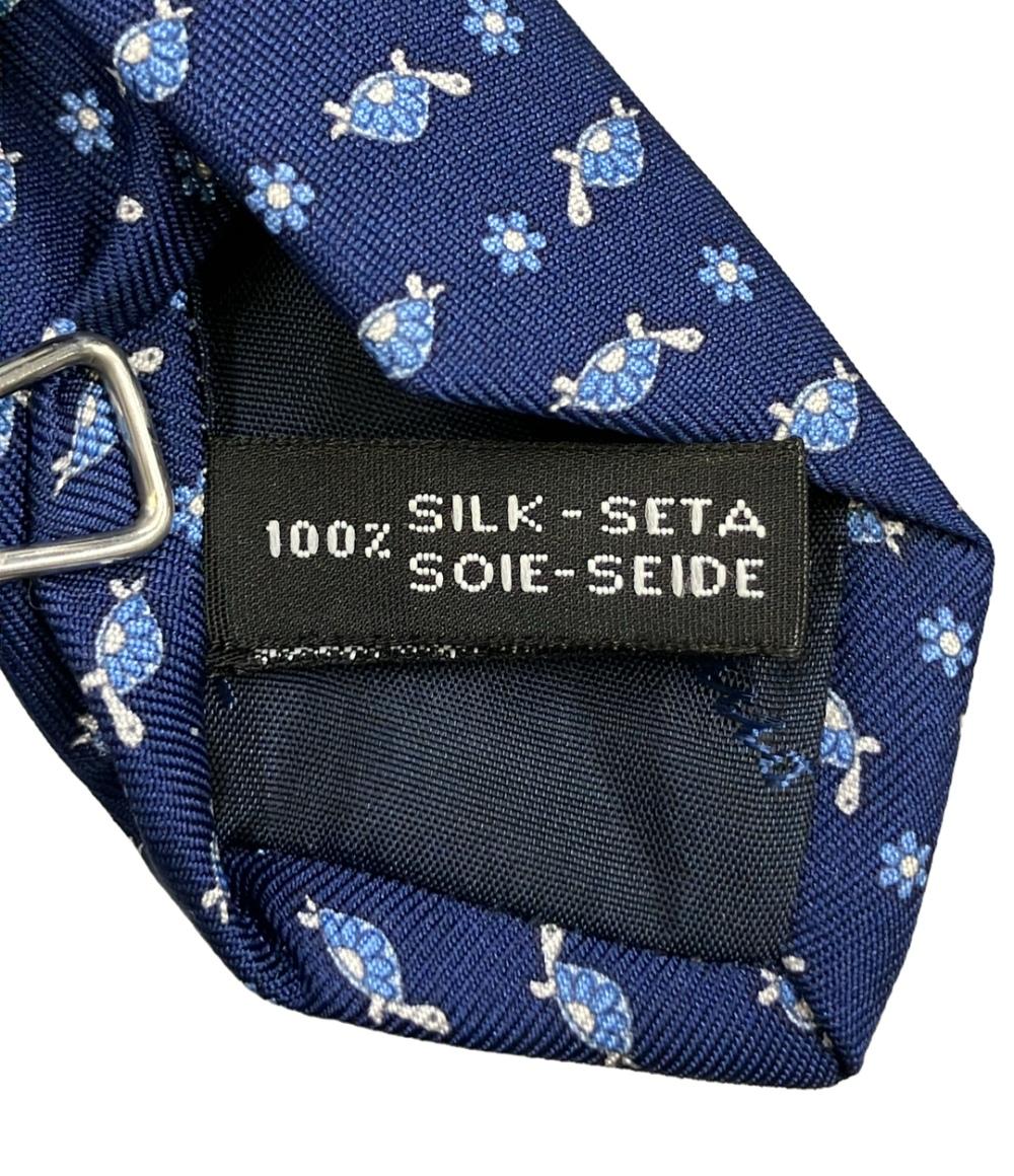 美品 Salvatore Ferragamo ネクタイ シルク100% タートル メンズ サルヴァトーレフェラガモ