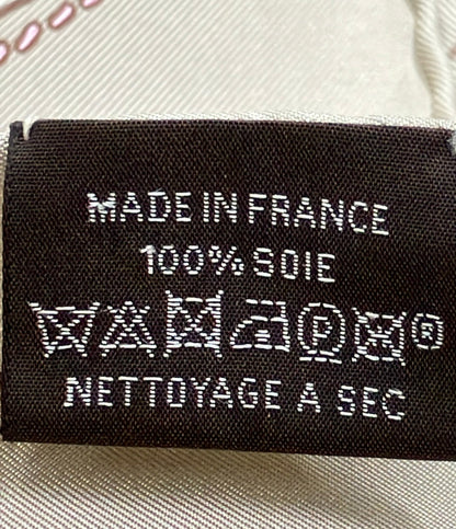 美品 HERMES スカーフ カレ90 シルク 100% Projets Carres au Crayon レディース エルメス