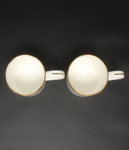 美品 Tiffany & Co. マグカップ 2点セット ペア ゴールドバンド ティファニー