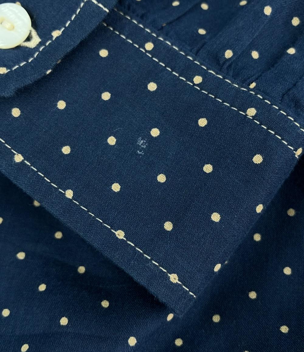 ラルフローレン 長袖ドット柄ワンピース レディース SIZE 155/80A RALPH LAUREN