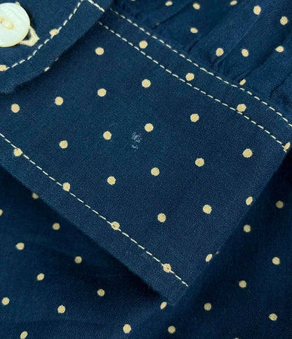 ラルフローレン 長袖ドット柄ワンピース レディース SIZE 155/80A RALPH LAUREN