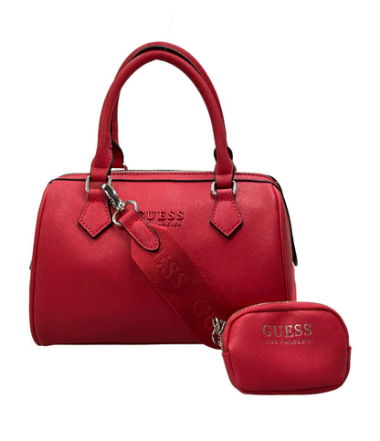 美品 Guess ハンドバッグ ショルダーバッグ 2WAY 斜め掛け レザー レディース ゲス