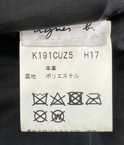 agnes b. シープレザー スカート レディース SIZE 40 アニエスベー