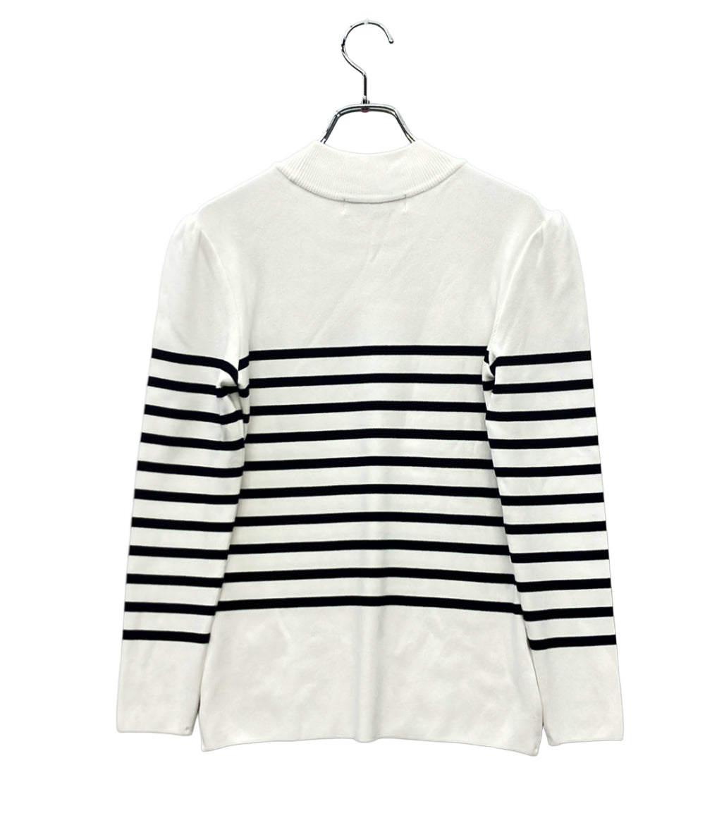 美品 BORDERS at BALCONY 長袖ニット BD2121-1B-02 レディース SIZE 38 (M) ボーダーズ アット バルコニー