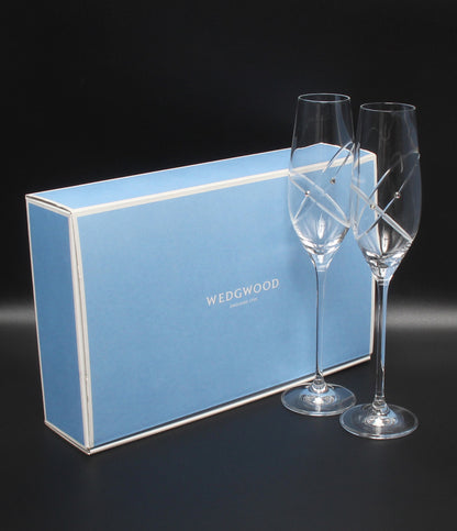 WEDGWOOD シャンパングラス 2点セット ペア プロミシス ウィズディスリング ウエッジウッド