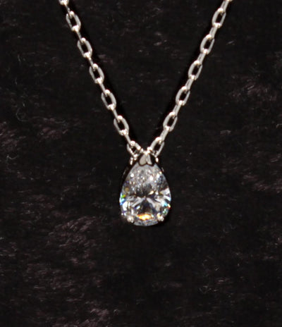 美品 SWAROVSKI ネックレス しずくモチーフ レディース スワロフスキー