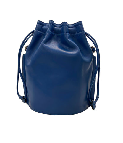 美品 Calvin klein ショルダーバッグ 斜め掛け ミニパッチバケットバッグ ワッペン レディース カルバンクライン