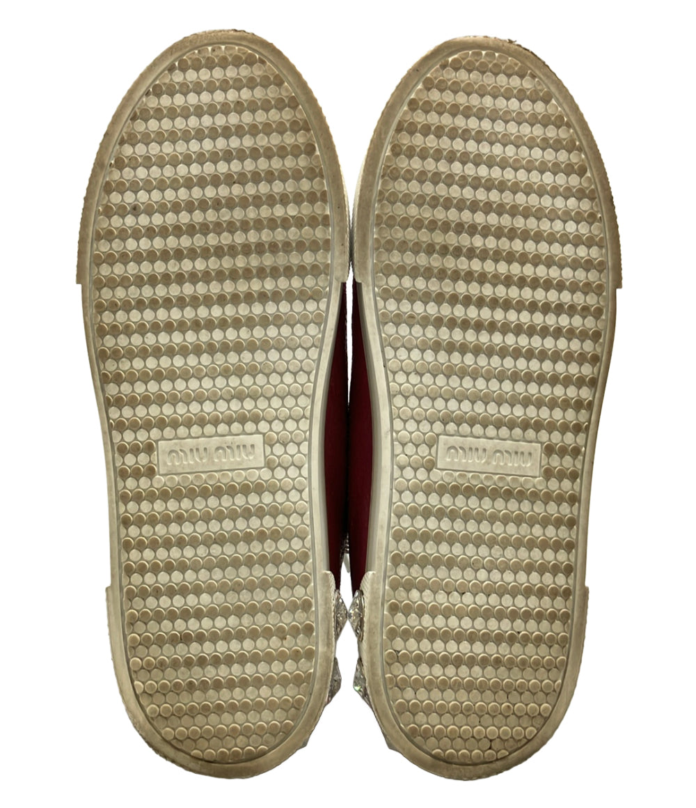 Miu Miu クラック加工ローカットスニーカー レディース SIZE 37 (23.5cm) ミュウ ミュウ