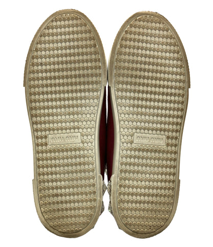 Miu Miu クラック加工ローカットスニーカー レディース SIZE 37 (23.5cm) ミュウ ミュウ