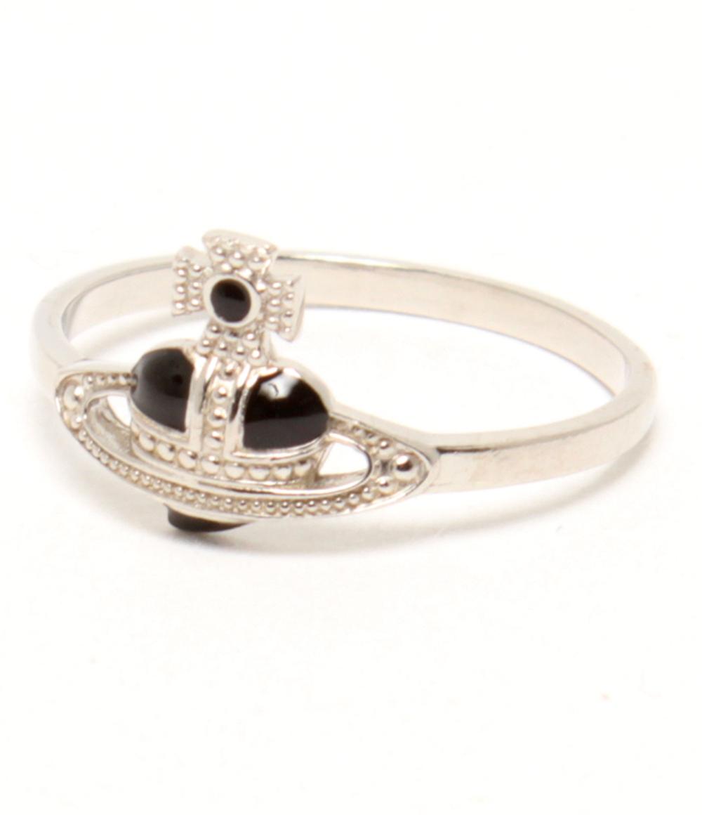 美品 Vivienne Westwood リング 指輪 SV925 MAN DIAMANTE HEART オーブ ハートモチーフ レディース SIZE 11号 ヴィヴィアンウエストウッド