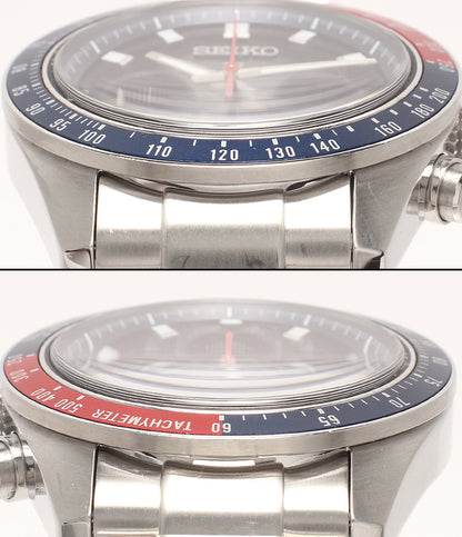 SEIKO 腕時計 プロスペックス スピードタイマー ソーラー ネイビー V192-0AH0 メンズ セイコー