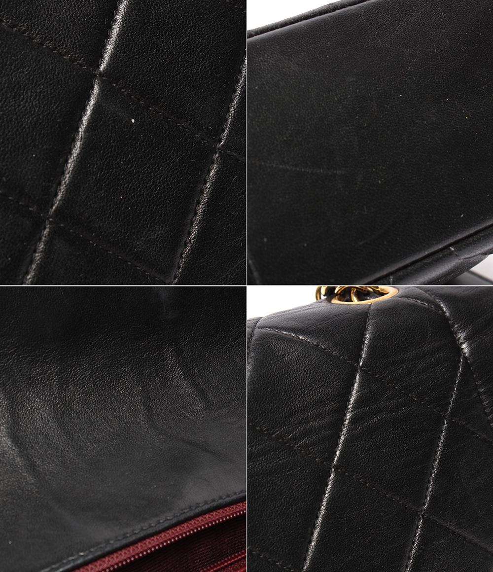 CHANEL チェーンショルダーバッグ ダイアナ 25 ラムスキン 2番台 ゴールド金具 シングルフラップ シングルチェーン マトラッセ レディース シャネル