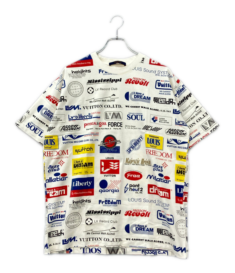 LOUIS VUITTON 半袖 オールオーバー ロゴ プリント Tシャツ RM192M NPG HHY20W メンズ SIZE L ルイ・ヴィトン