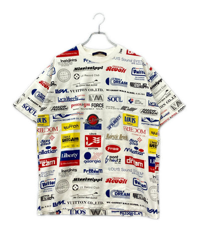 LOUIS VUITTON 半袖 オールオーバー ロゴ プリント Tシャツ RM192M NPG HHY20W メンズ SIZE L ルイ・ヴィトン