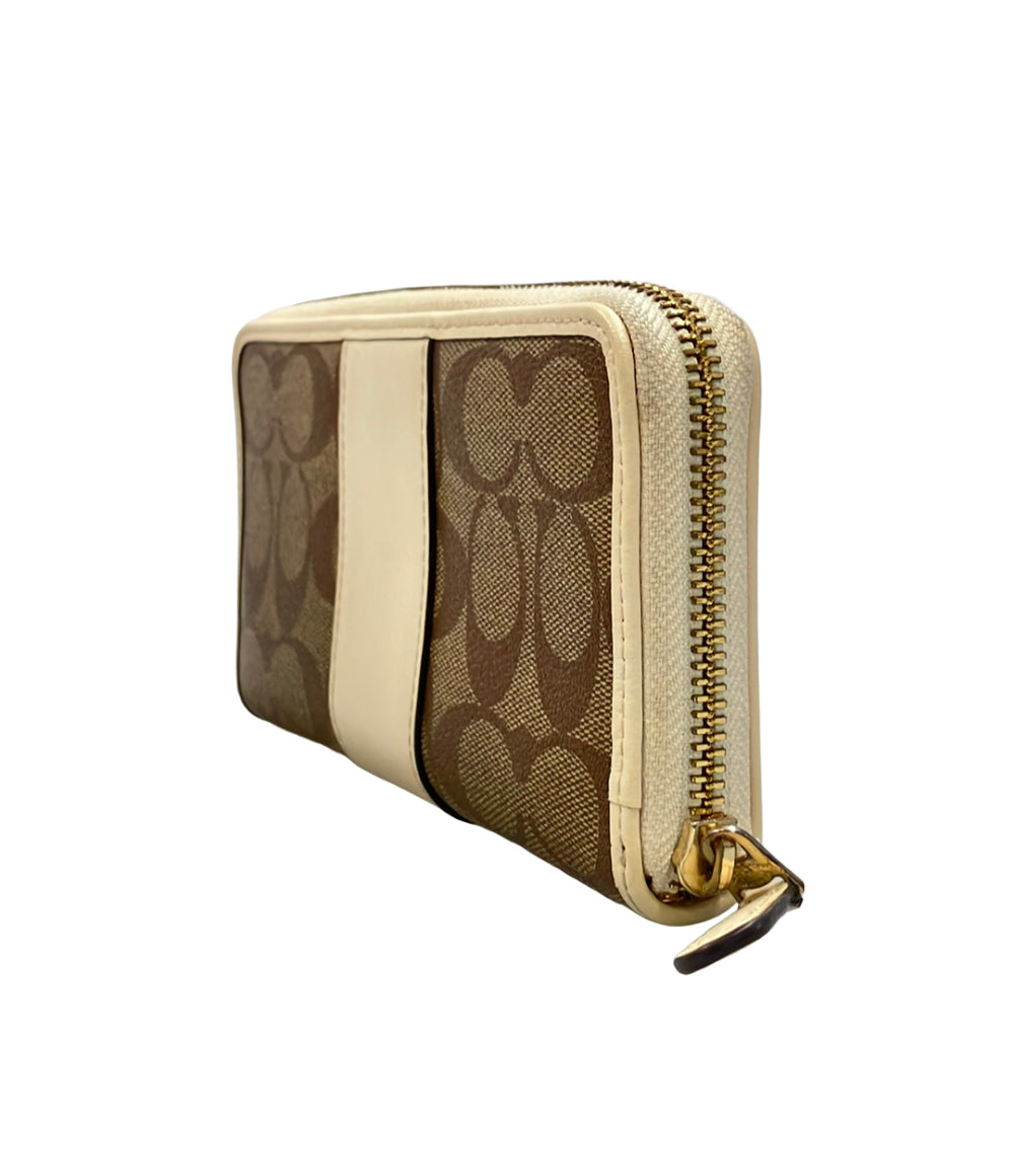 COACH ラウンドファスナー長財布 シグネチャー F54630 レディース コーチ