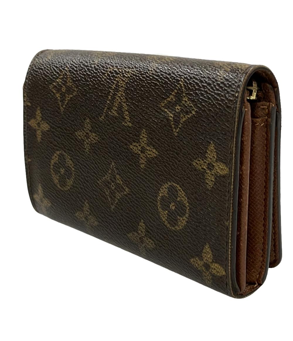 ルイヴィトン 二つ折り財布 ポルトモネビエ トレゾール モノグラム M61730 レディース LOUIS VUITTON – Rehello by  BOOKOFF