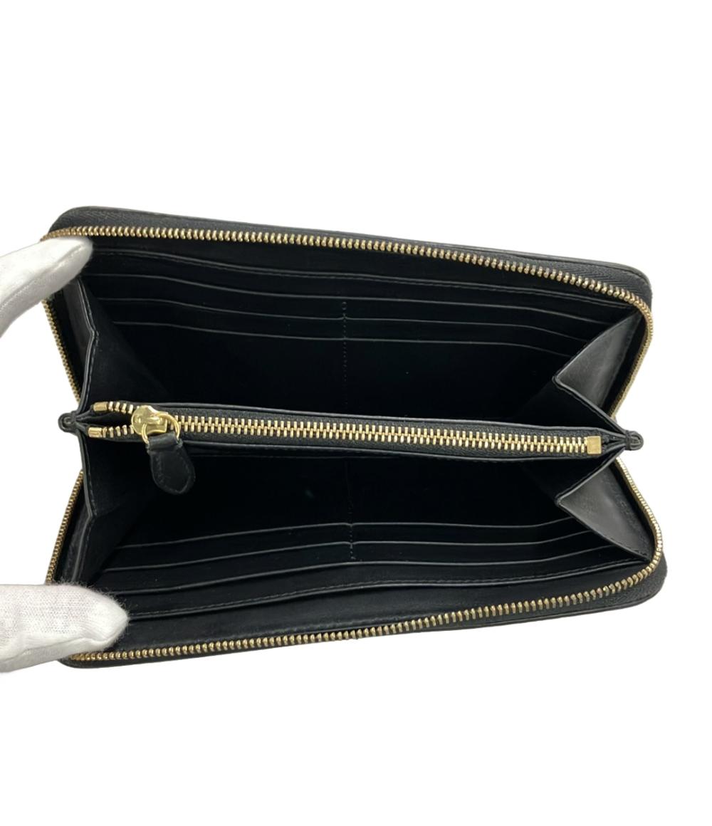 BURBERRY ラウンドファスナー長財布 PVC レザー レディース バーバリー