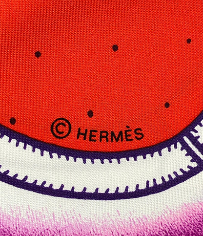 美品 HERMES スカーフ カレ90 シルク 100% アルネドゥティモン レディース エルメス