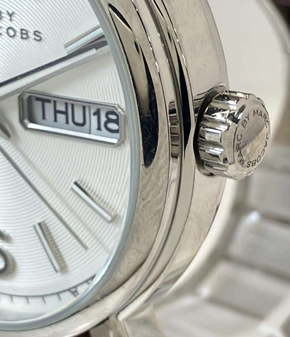 マークバイマークジェイコブス 腕時計 クオーツ シルバー MBM5080 メンズ MARC BY MARC JACOBS