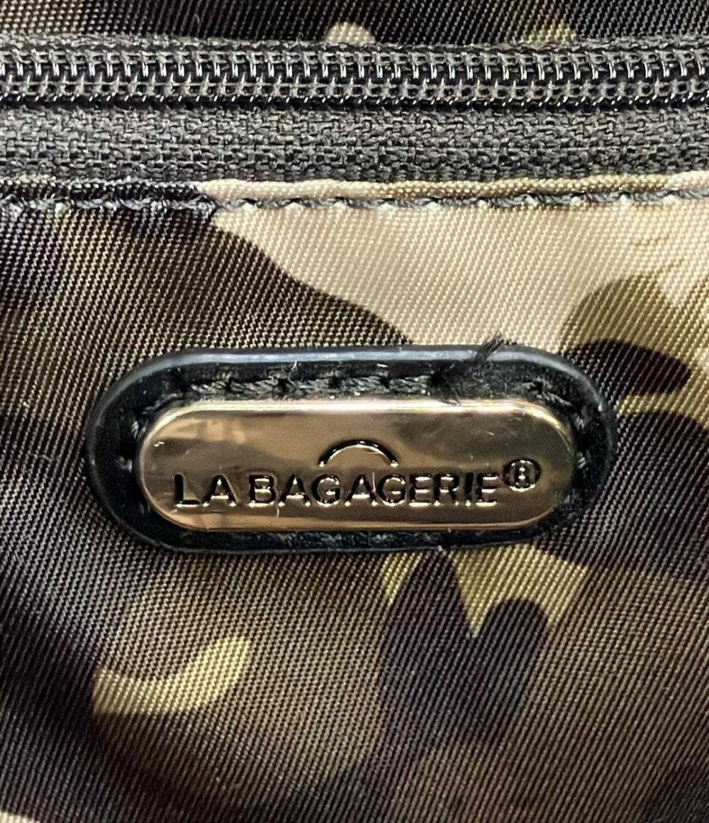 美品 LA BAGAGERIE HELLO KITTY トートバッグ Mサイズ ポリエステル ナイロン リサイクルレザー レディース ラ・バガジェリー ハローキティ