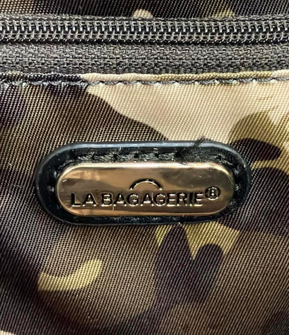 美品 LA BAGAGERIE HELLO KITTY トートバッグ Mサイズ ポリエステル ナイロン リサイクルレザー レディース ラ・バガジェリー ハローキティ