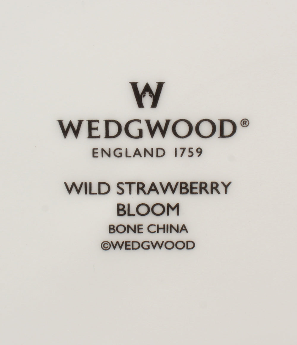 美品 WEDGWOOD プレート 大皿 27cm ワイングラス ペア 3点セット ワイルド ストロベリー ブルーム プロミシス トゥーハーツ ウエッジウッド