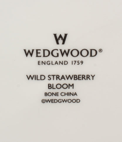 美品 WEDGWOOD プレート 大皿 27cm ワイングラス ペア 3点セット ワイルド ストロベリー ブルーム プロミシス トゥーハーツ ウエッジウッド