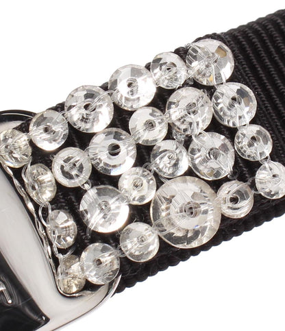 美品 Salvatore Ferragamo リボンバレッタ ビジュー ヴァラ レディース サルヴァトーレフェラガモ